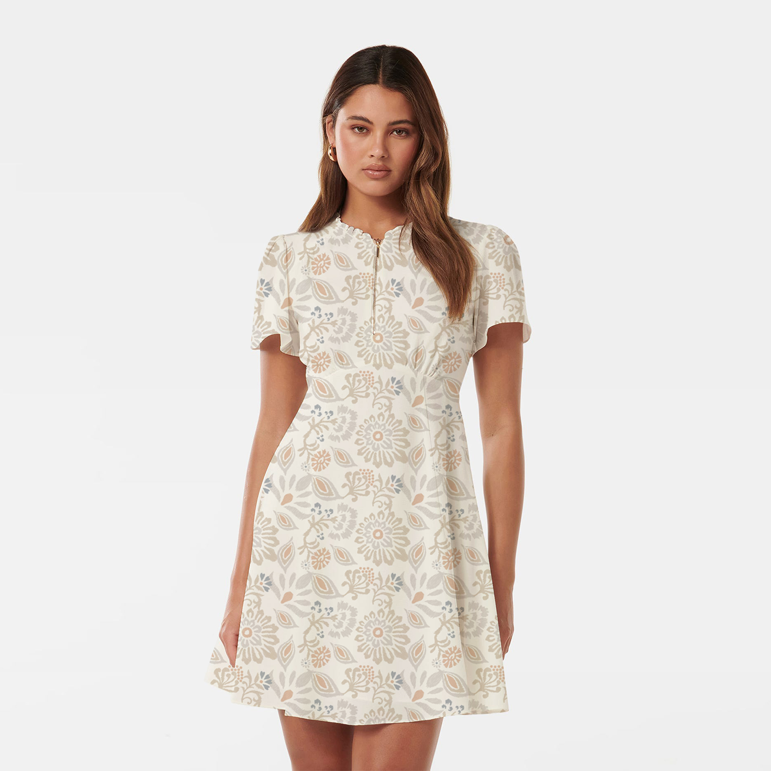 dress with floral print