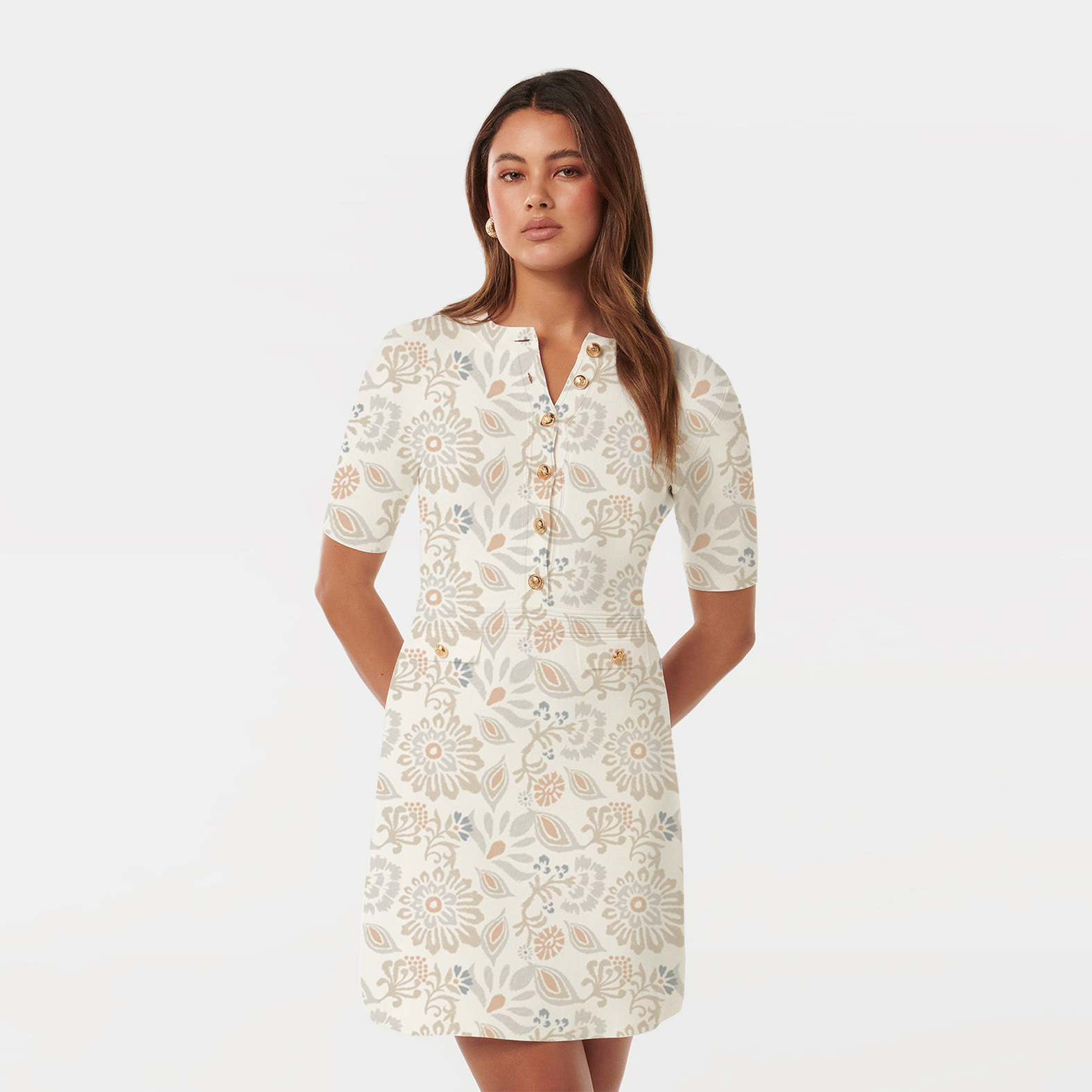 dress with floral print