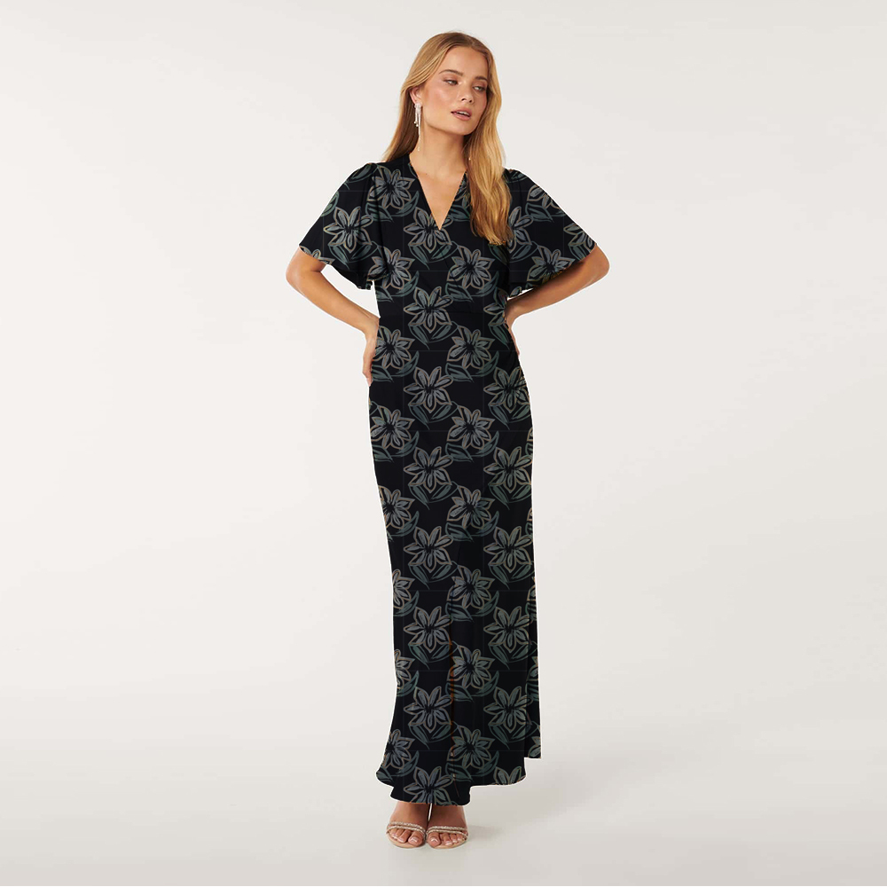 dress with floral print