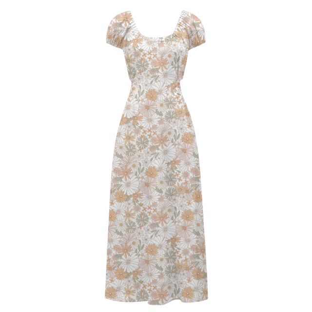 dress with floral print