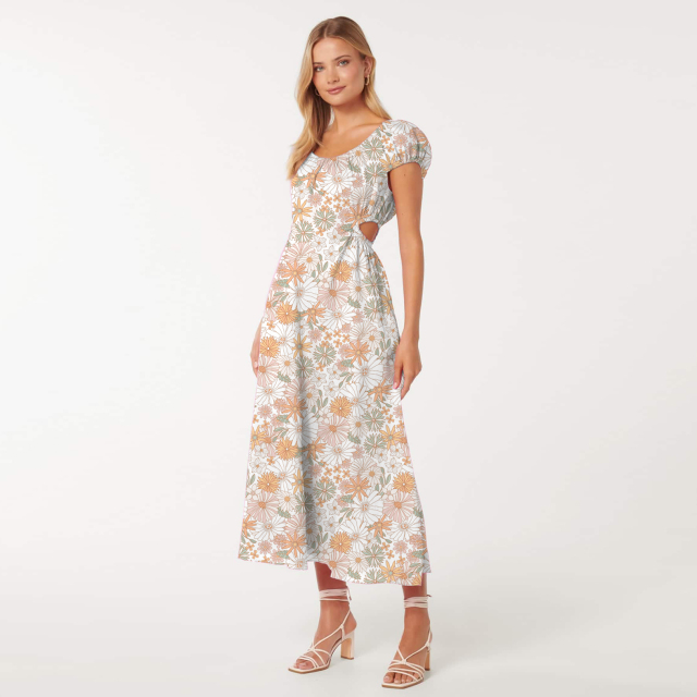 dress with floral print