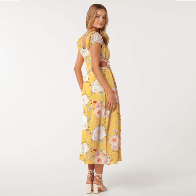 dress with floral print