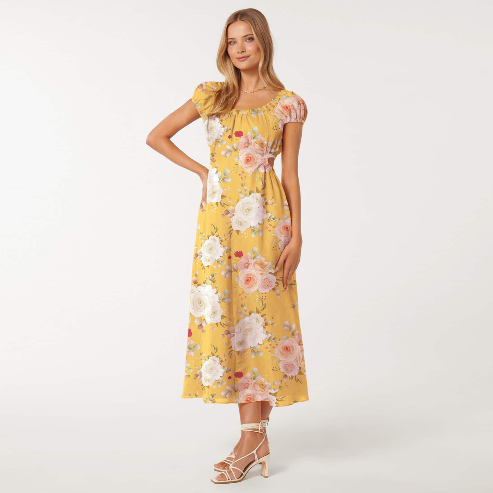dress with floral print