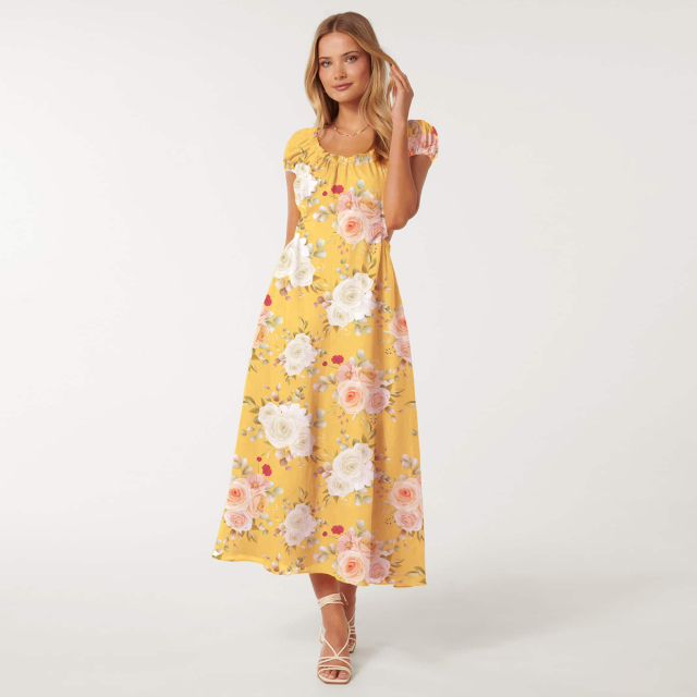 dress with floral print