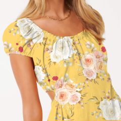dress with floral print