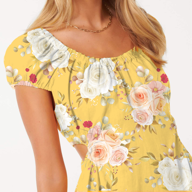 dress with floral print