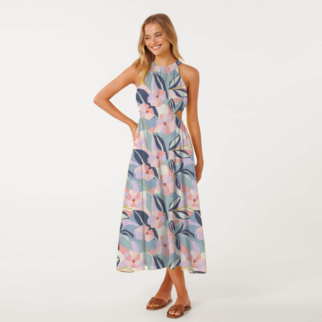 dress with floral print