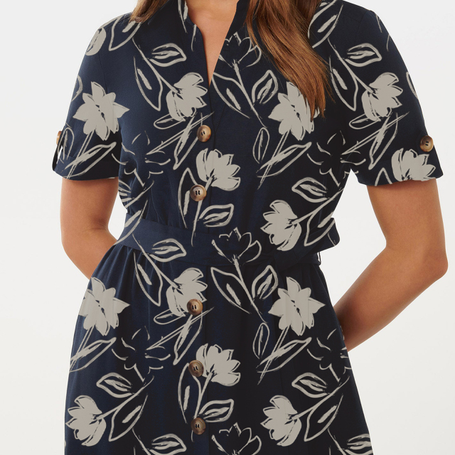 dress with floral print