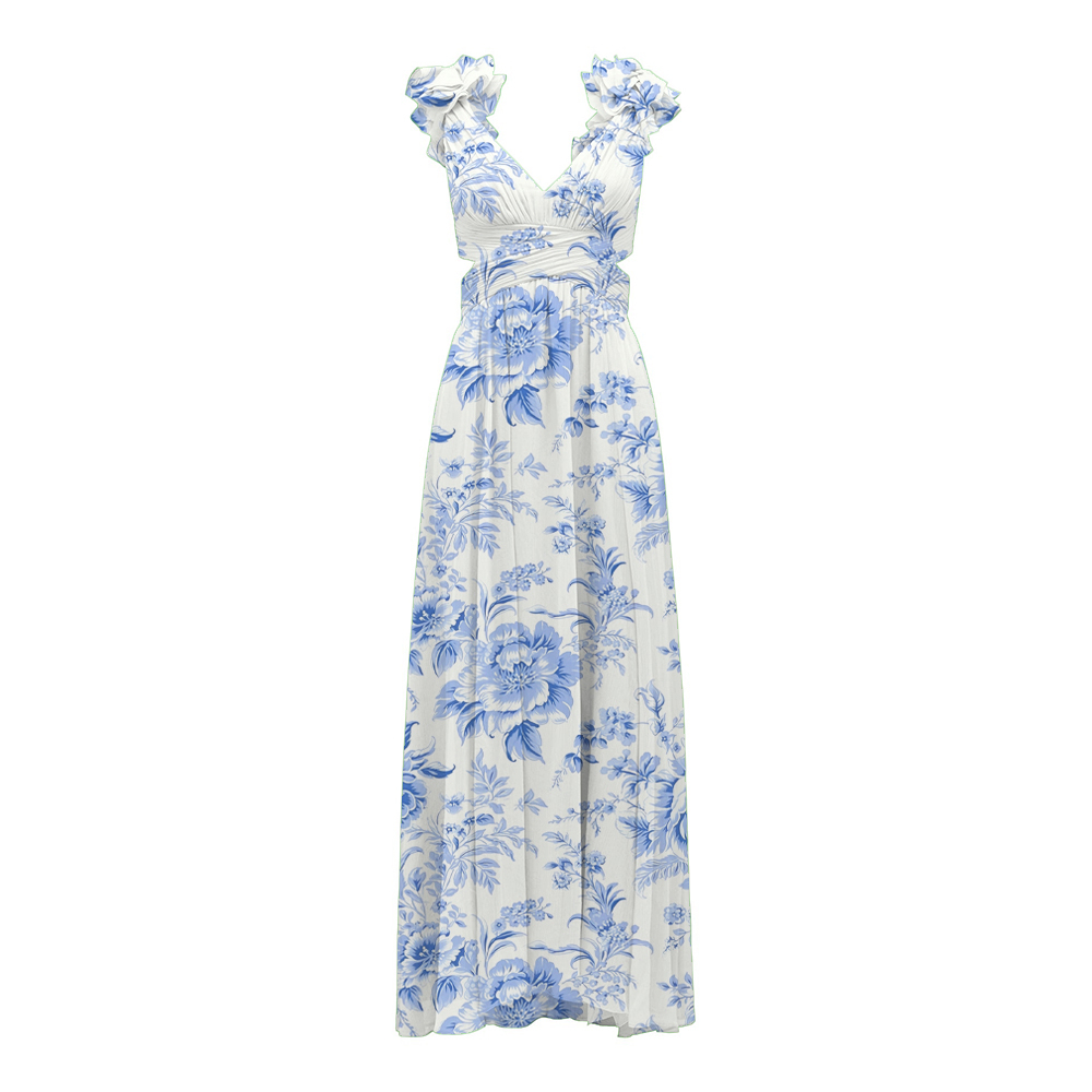 dress with floral print