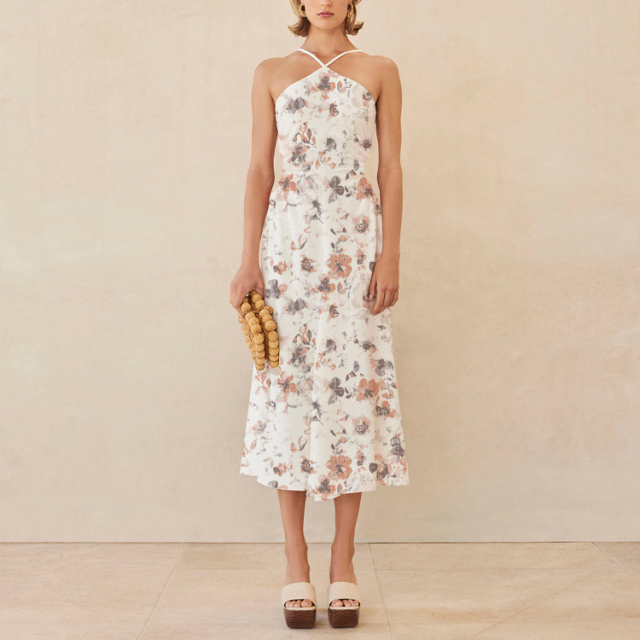 dress with floral print