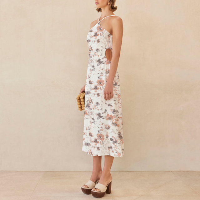 dress with floral print