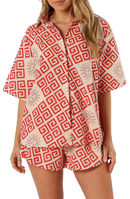 2 Piece Outfits Matching Sets for Women Short