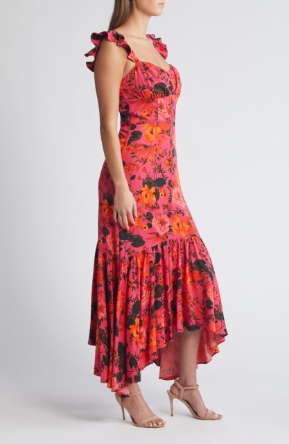 dress with floral print