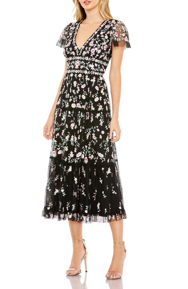 dress with floral print