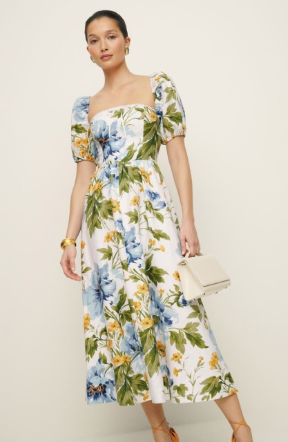 dress with floral print