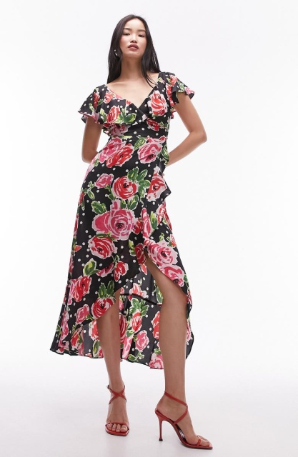 dress with floral print