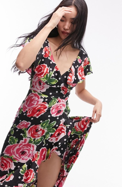 dress with floral print