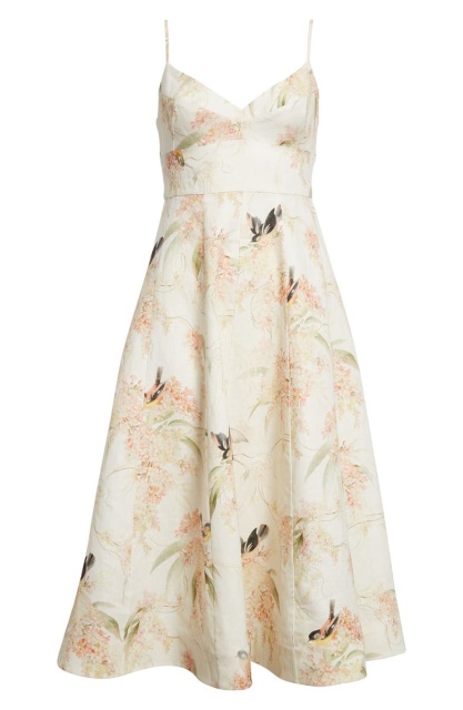 dress with floral print