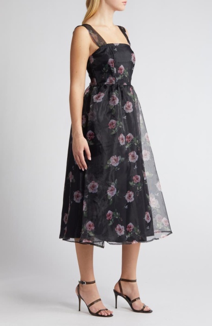 dress with floral print