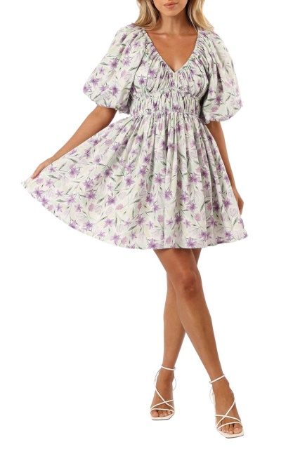 dress with floral print