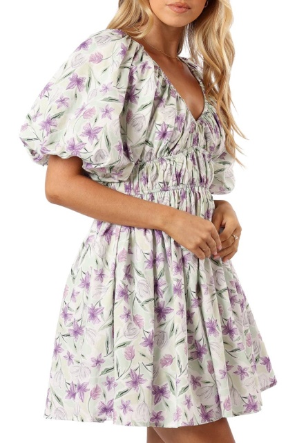 dress with floral print