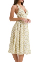 dress with floral print