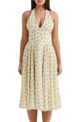 dress with floral print