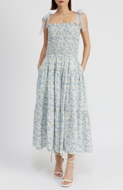 dress with floral print