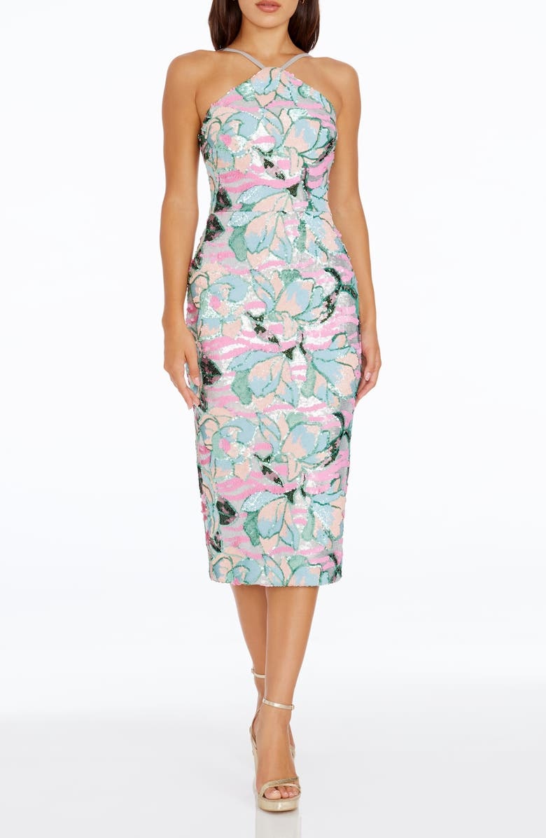 Floral Print Gown