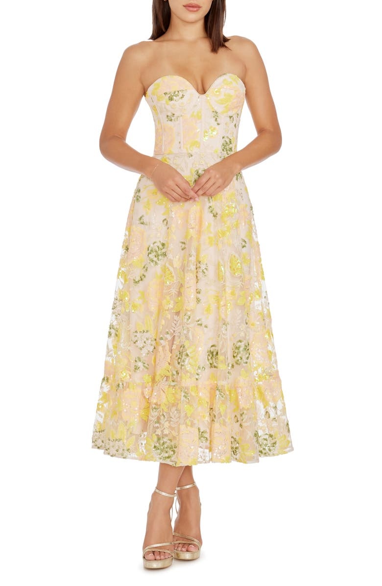 Floral Print Gown