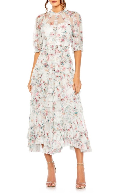 dress with floral print