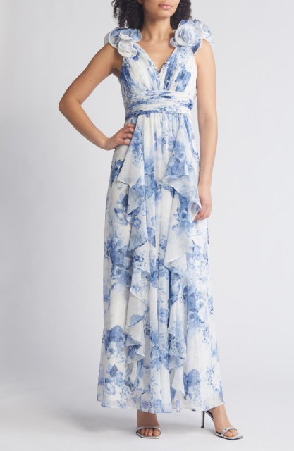 dress with floral print