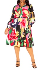 dress with floral print