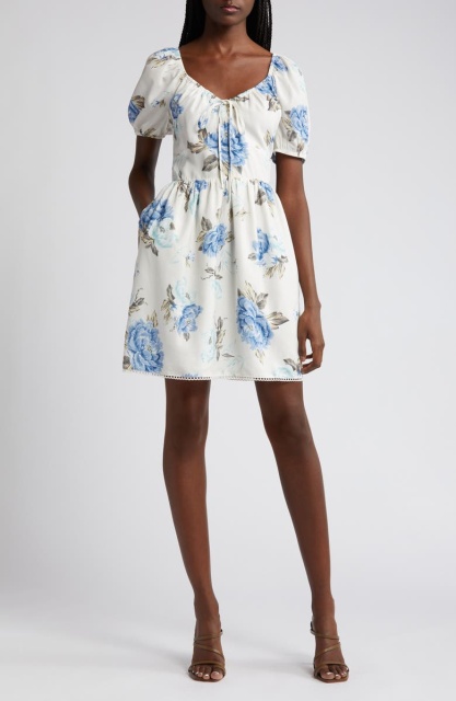 dress with floral print