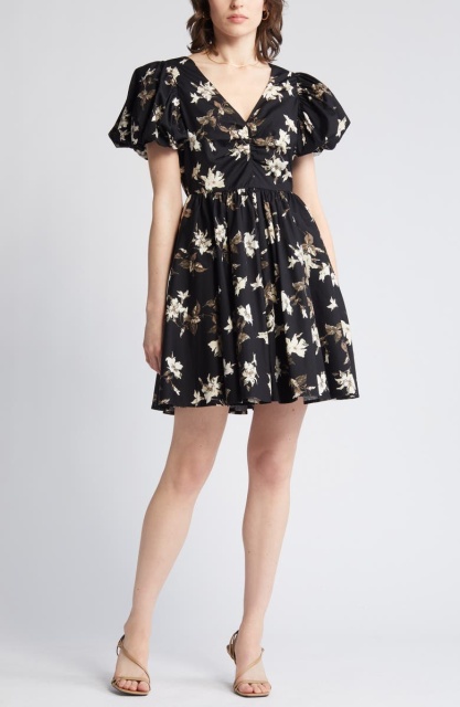 dress with floral print