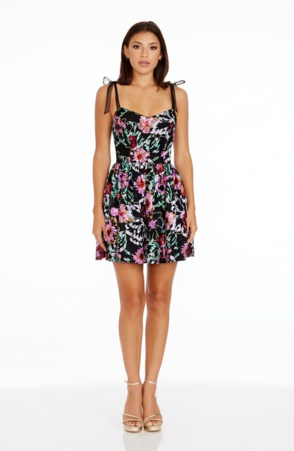 dress with floral print