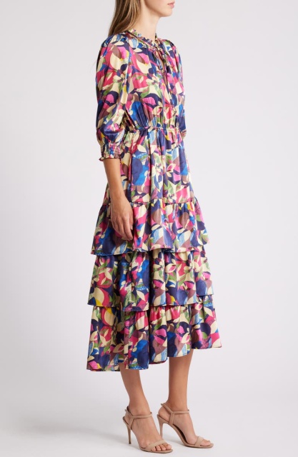 dress with floral print