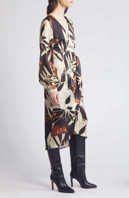 dress with floral print