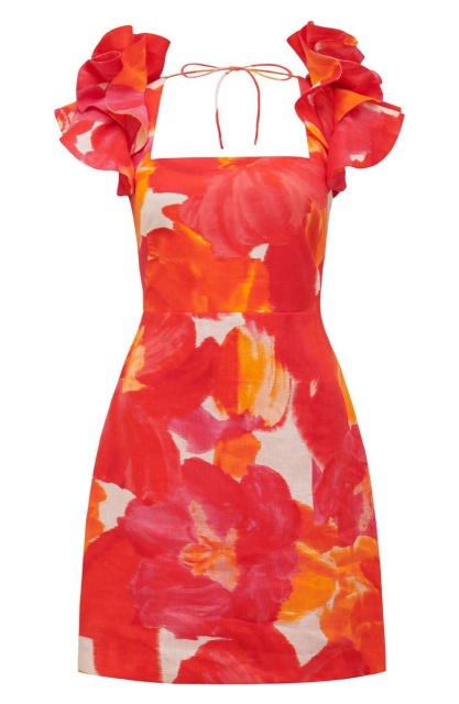 dress with floral print