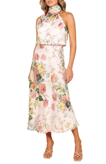 dress with floral print