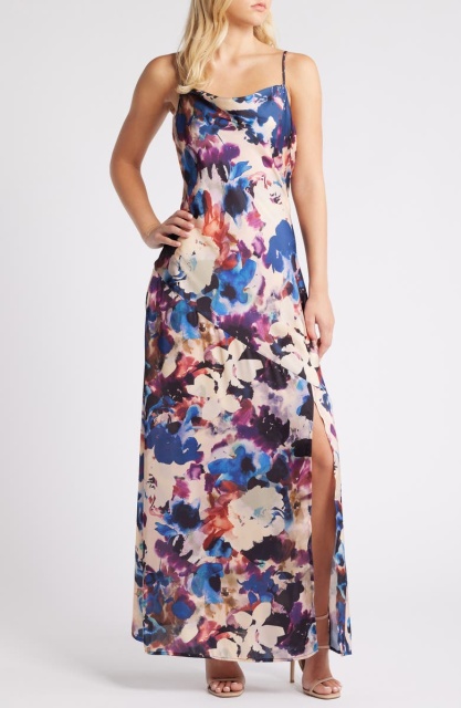 dress with floral print