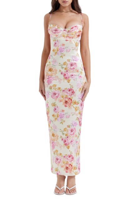 dress with floral print