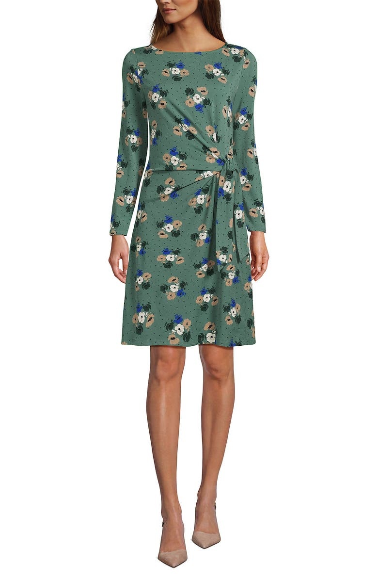 with floral print dress