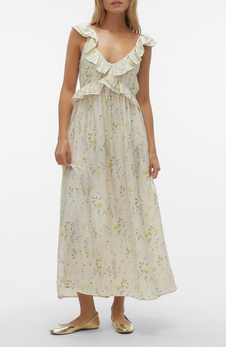 with floral print dress