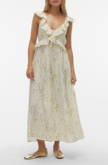 with floral print dress