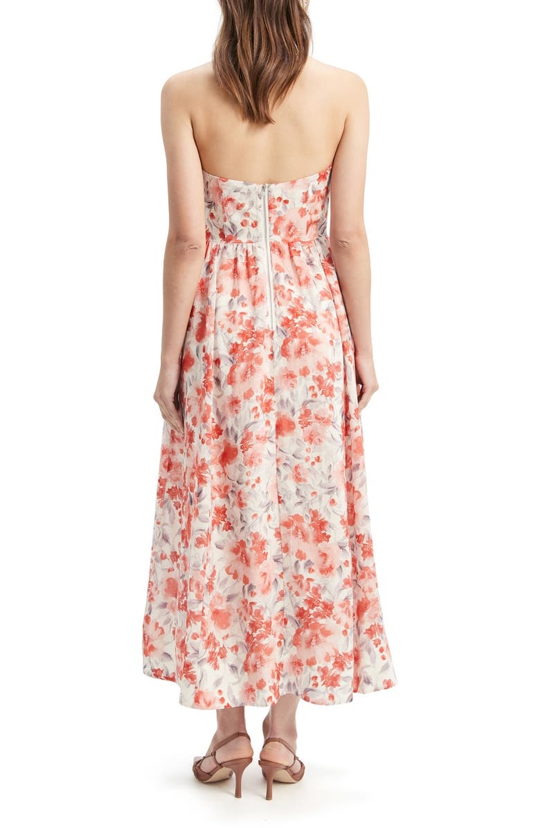 with floral print dress