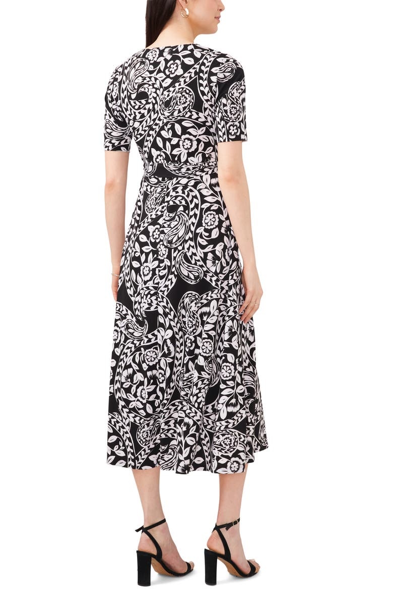 with floral print dress