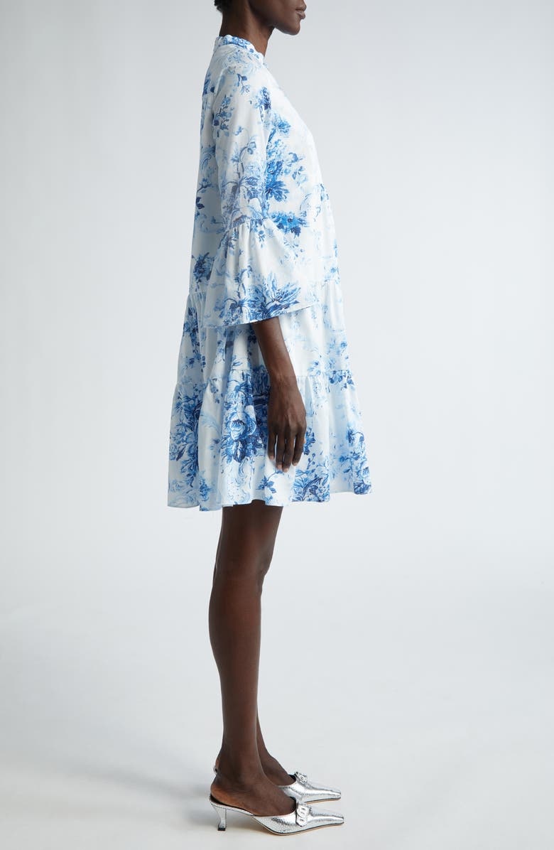 with floral print dress