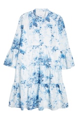 with floral print dress