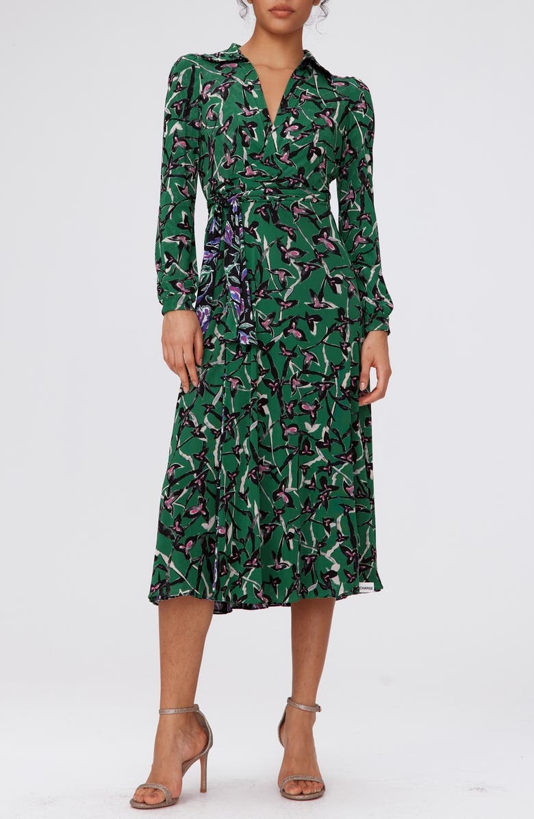 with floral print dress